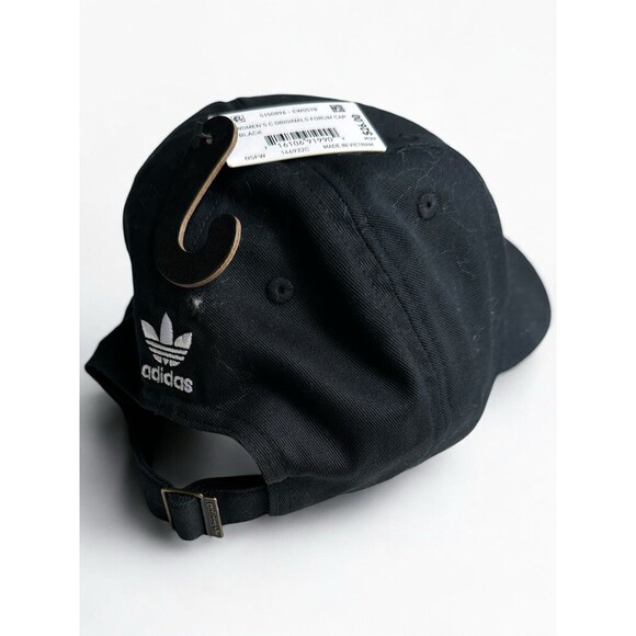 Adidas Originals Womens Black Strapback Hat Adjustable Logo Cap - Picture 6 of 13